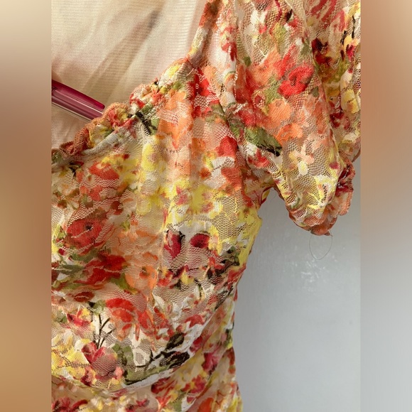 Women’s Lace Floral Casual Blouse Size S - Picture 7 of 11